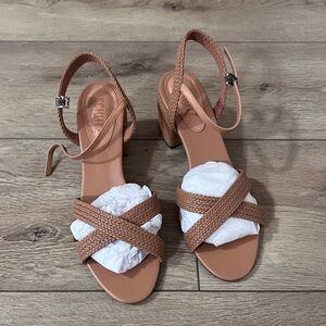 SCHUTZ Leather Heeled Sandal